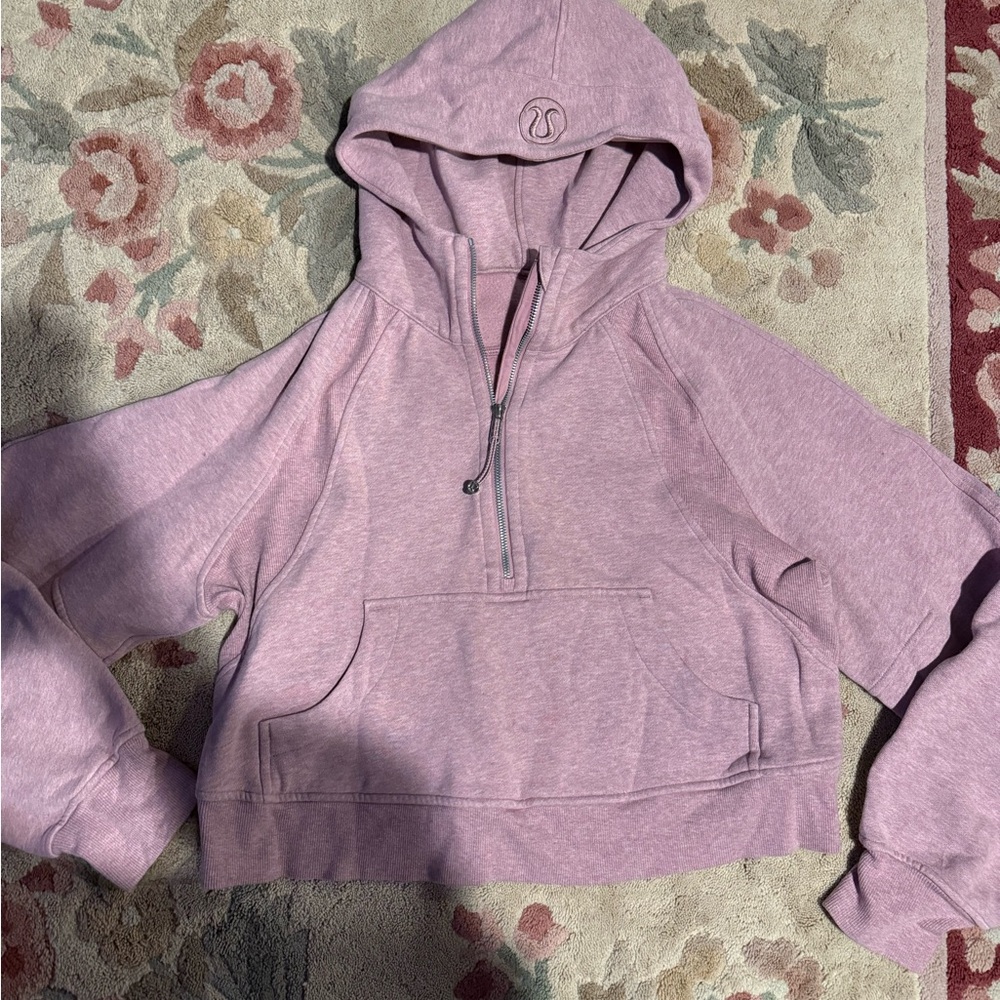 lululemon athletica Light Pink Half-Zip Hoodie